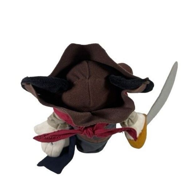 Disney Mickey Mouse Plush Jack Sparrow Pirates of the Caribbean Stuffed Doll 14" - Picture 8 of 12